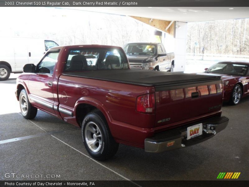 Dark Cherry Red Metallic / Graphite 2003 Chevrolet S10 LS Regular Cab