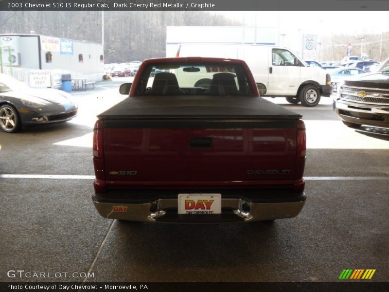 Dark Cherry Red Metallic / Graphite 2003 Chevrolet S10 LS Regular Cab