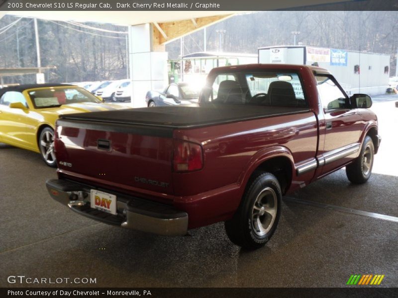 Dark Cherry Red Metallic / Graphite 2003 Chevrolet S10 LS Regular Cab