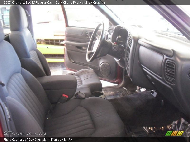 Dark Cherry Red Metallic / Graphite 2003 Chevrolet S10 LS Regular Cab