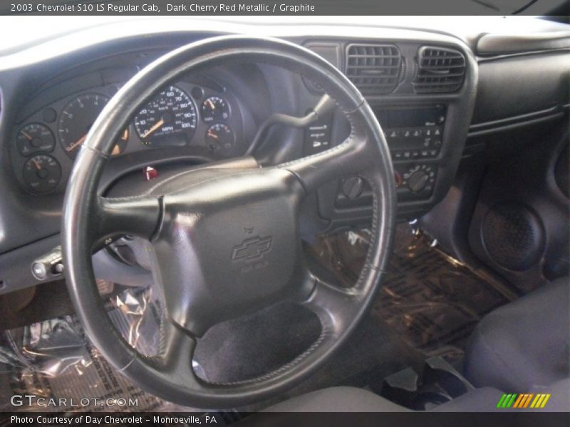 Dark Cherry Red Metallic / Graphite 2003 Chevrolet S10 LS Regular Cab