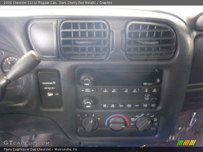 Dark Cherry Red Metallic / Graphite 2003 Chevrolet S10 LS Regular Cab