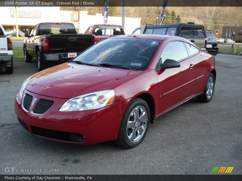 Crimson Red / Ebony 2006 Pontiac G6 GT Coupe