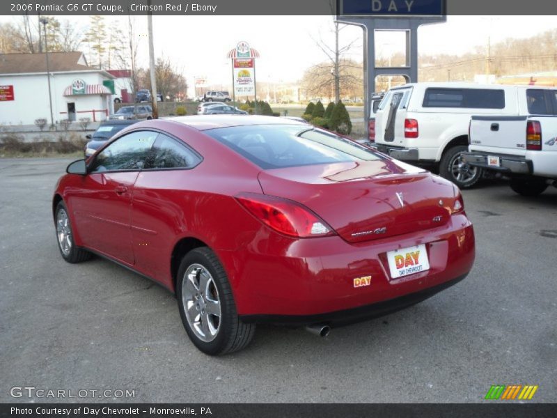 Crimson Red / Ebony 2006 Pontiac G6 GT Coupe
