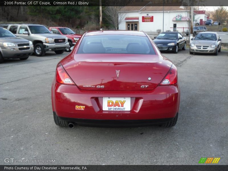 Crimson Red / Ebony 2006 Pontiac G6 GT Coupe