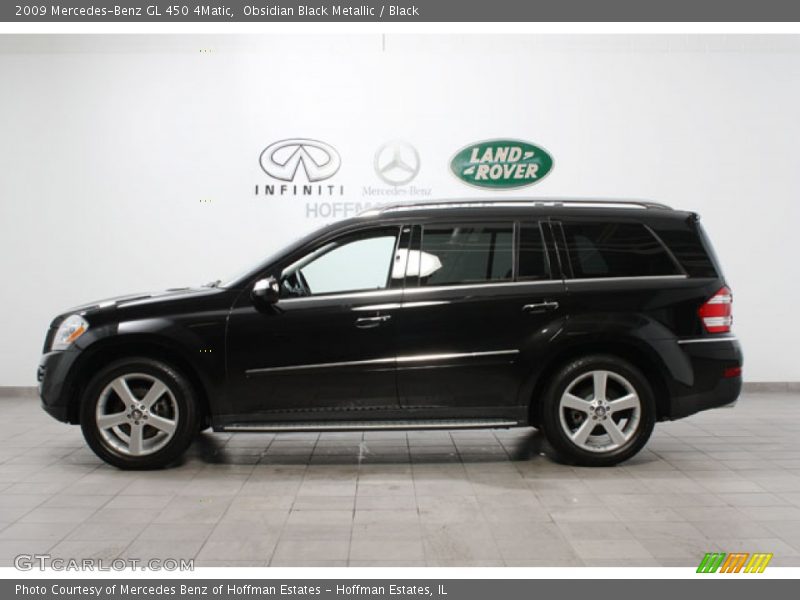 Obsidian Black Metallic / Black 2009 Mercedes-Benz GL 450 4Matic