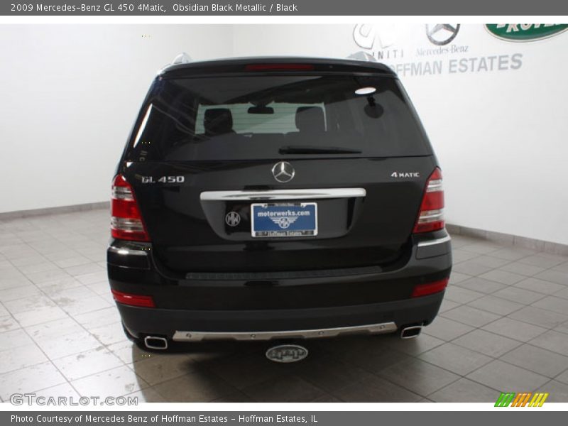 Obsidian Black Metallic / Black 2009 Mercedes-Benz GL 450 4Matic