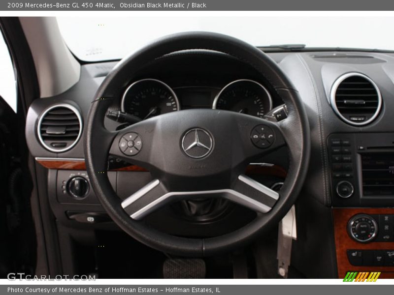 Obsidian Black Metallic / Black 2009 Mercedes-Benz GL 450 4Matic