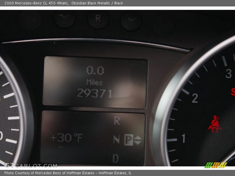 Obsidian Black Metallic / Black 2009 Mercedes-Benz GL 450 4Matic