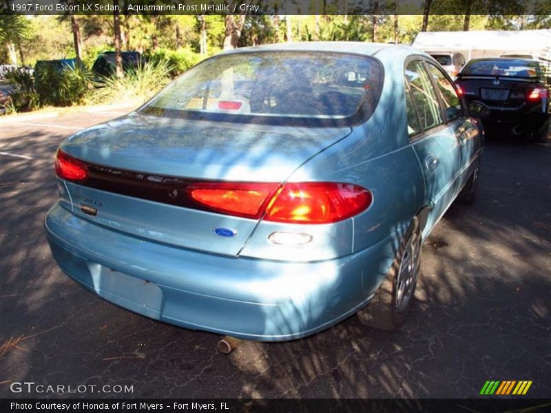 Aquamarine Frost Metallic / Gray 1997 Ford Escort LX Sedan