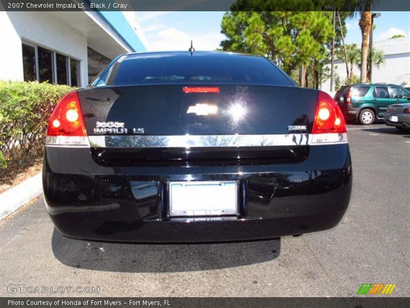 Black / Gray 2007 Chevrolet Impala LS