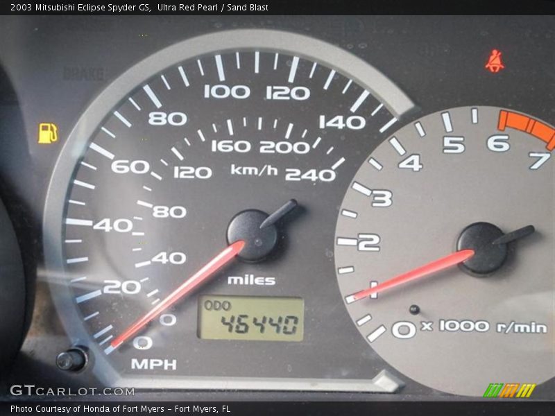 Ultra Red Pearl / Sand Blast 2003 Mitsubishi Eclipse Spyder GS