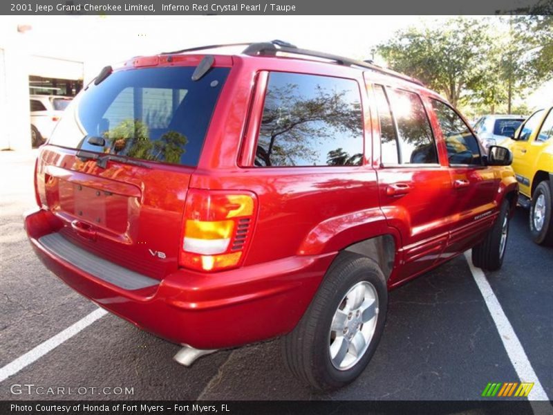 Inferno Red Crystal Pearl / Taupe 2001 Jeep Grand Cherokee Limited