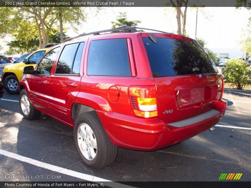 Inferno Red Crystal Pearl / Taupe 2001 Jeep Grand Cherokee Limited
