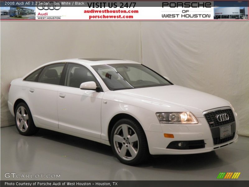 Ibis White / Black 2008 Audi A6 3.2 Sedan
