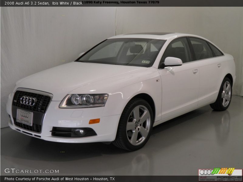 Ibis White / Black 2008 Audi A6 3.2 Sedan