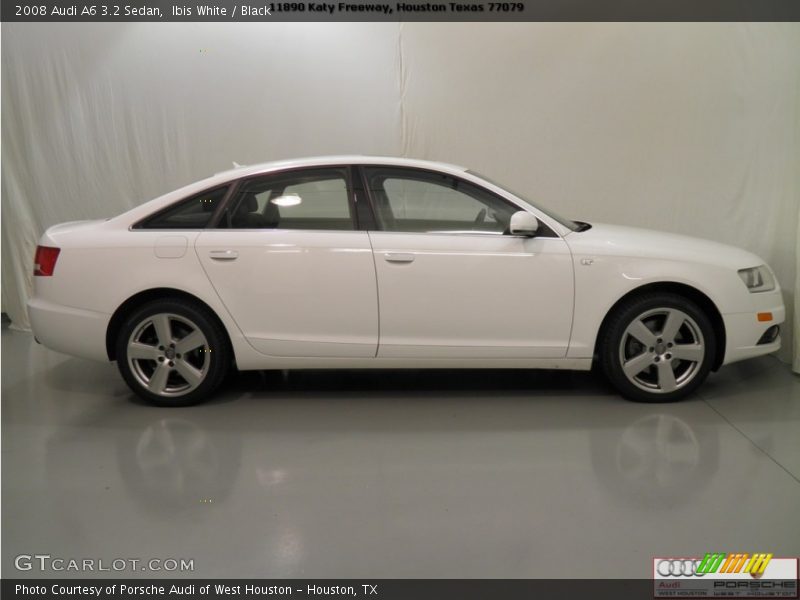 Ibis White / Black 2008 Audi A6 3.2 Sedan