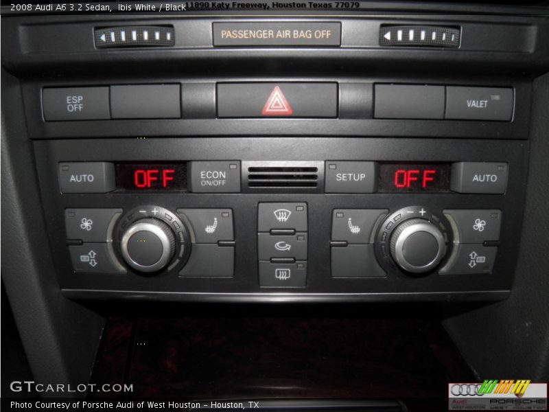 Ibis White / Black 2008 Audi A6 3.2 Sedan