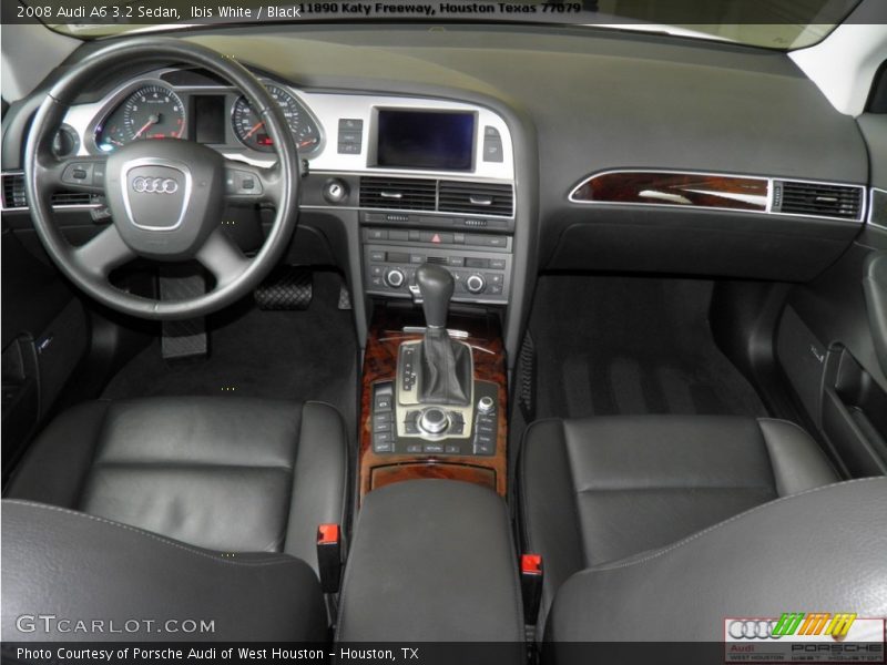 Ibis White / Black 2008 Audi A6 3.2 Sedan