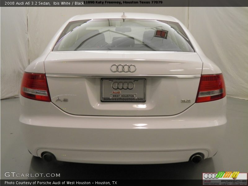 Ibis White / Black 2008 Audi A6 3.2 Sedan