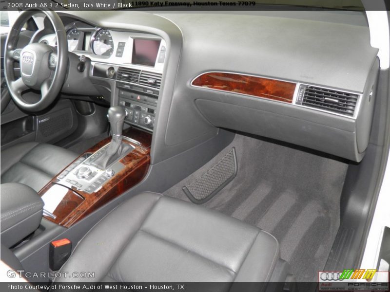 Ibis White / Black 2008 Audi A6 3.2 Sedan
