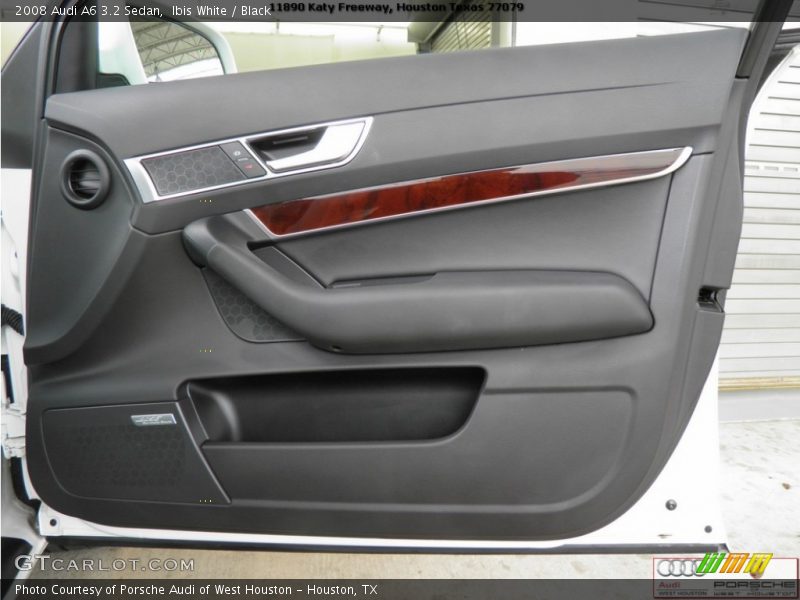 Ibis White / Black 2008 Audi A6 3.2 Sedan