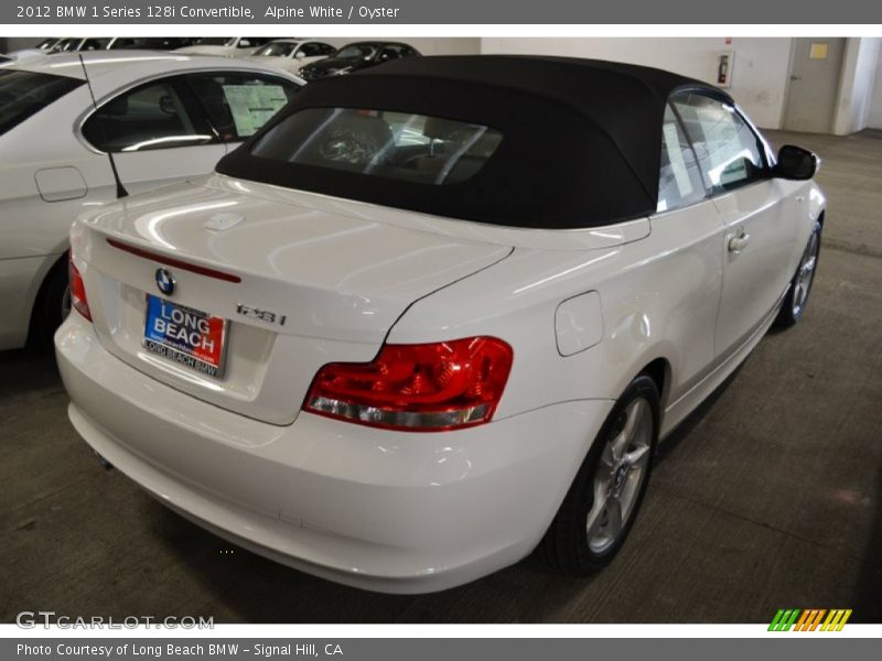 Alpine White / Oyster 2012 BMW 1 Series 128i Convertible