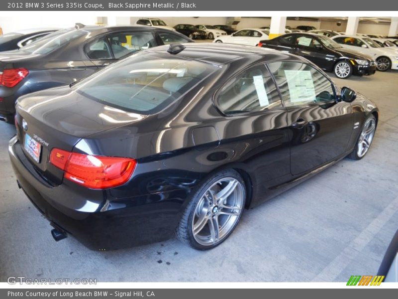 Black Sapphire Metallic / Black 2012 BMW 3 Series 335is Coupe