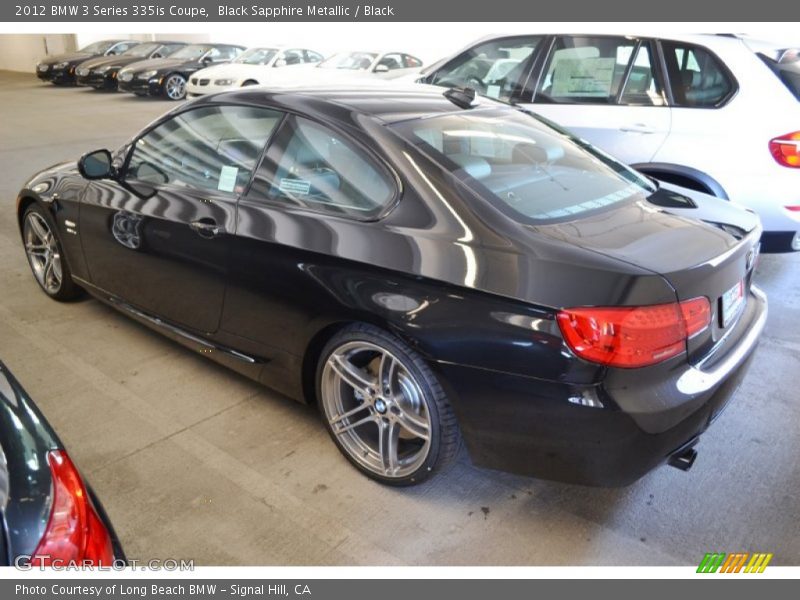 Black Sapphire Metallic / Black 2012 BMW 3 Series 335is Coupe