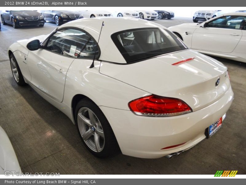 Alpine White / Black 2012 BMW Z4 sDrive28i