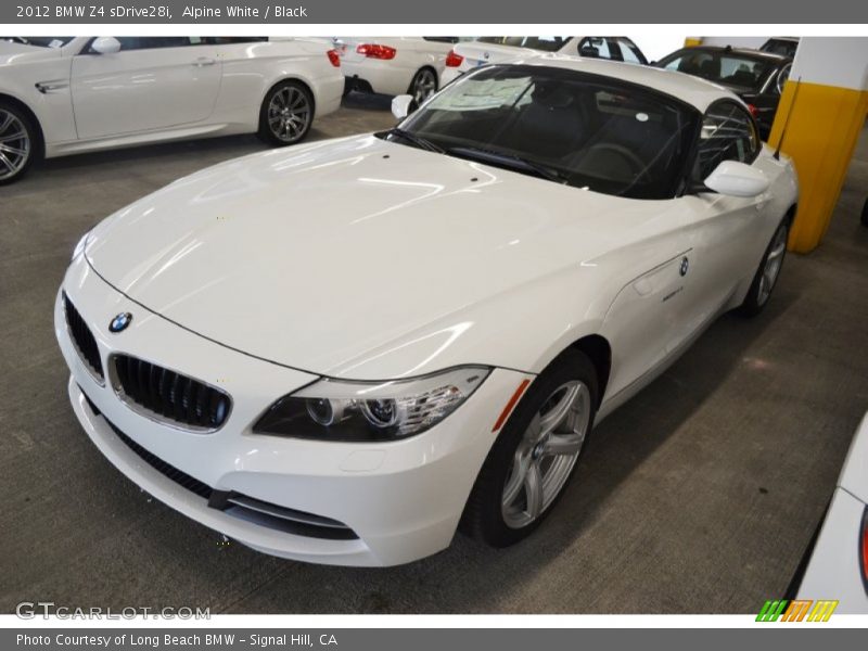 Alpine White / Black 2012 BMW Z4 sDrive28i