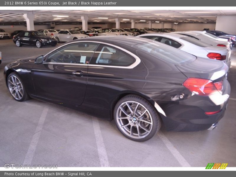 Jet Black / Black Nappa Leather 2012 BMW 6 Series 650i Coupe
