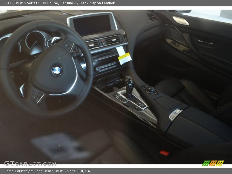 Jet Black / Black Nappa Leather 2012 BMW 6 Series 650i Coupe