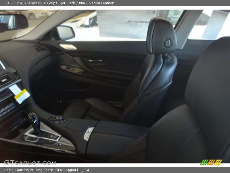 Jet Black / Black Nappa Leather 2012 BMW 6 Series 650i Coupe