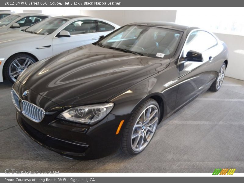Jet Black / Black Nappa Leather 2012 BMW 6 Series 650i Coupe