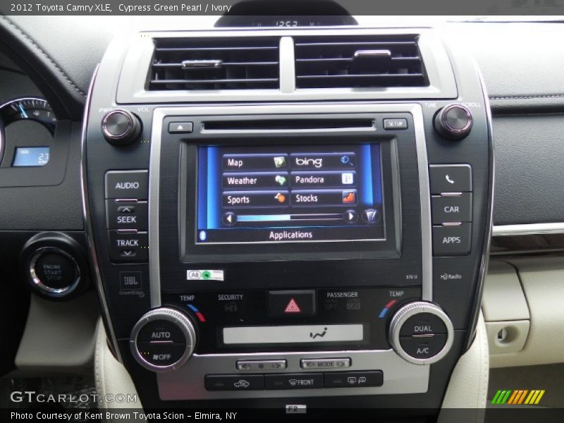 Cypress Green Pearl / Ivory 2012 Toyota Camry XLE