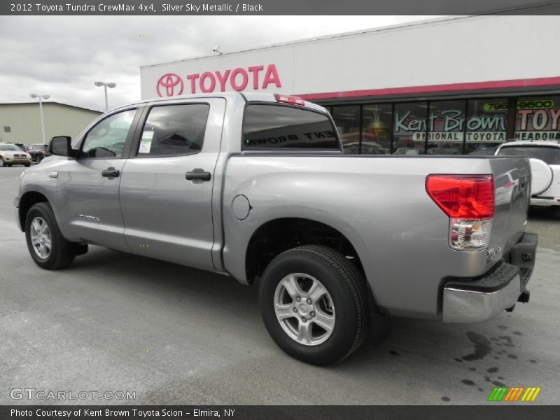 Silver Sky Metallic / Black 2012 Toyota Tundra CrewMax 4x4