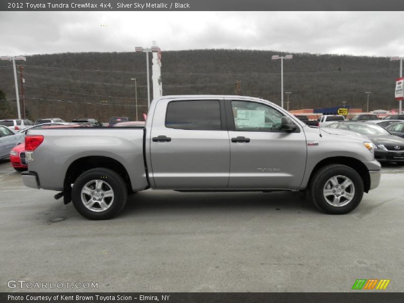 Silver Sky Metallic / Black 2012 Toyota Tundra CrewMax 4x4