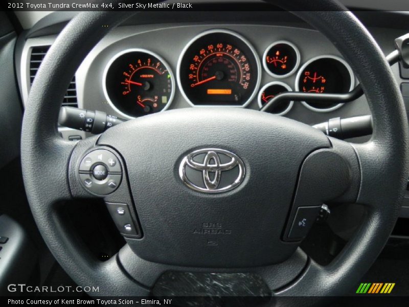 Silver Sky Metallic / Black 2012 Toyota Tundra CrewMax 4x4