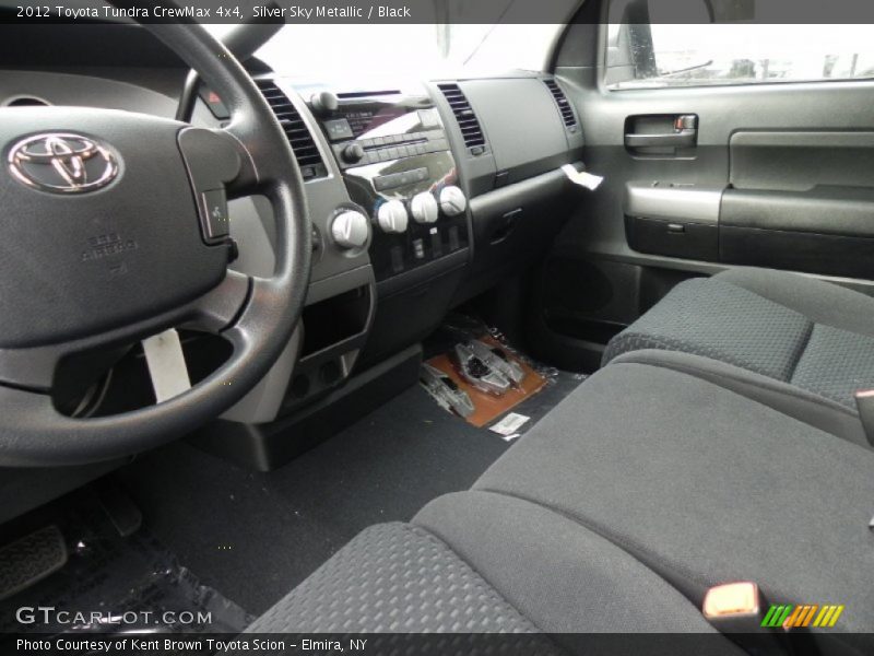Silver Sky Metallic / Black 2012 Toyota Tundra CrewMax 4x4