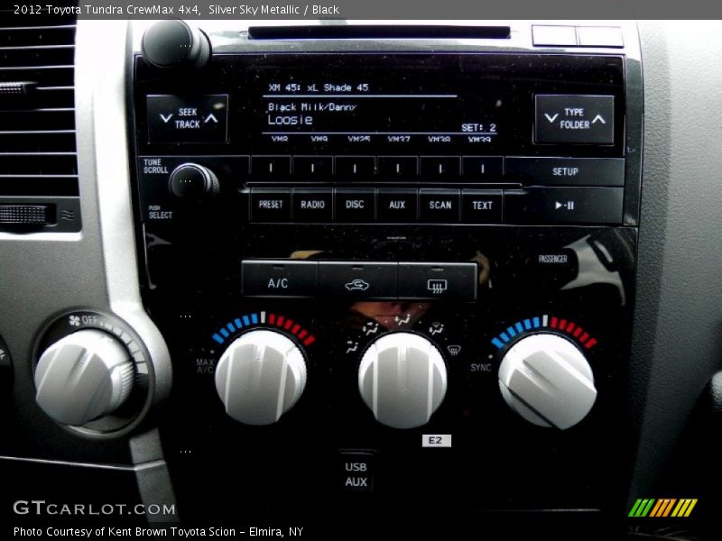 Silver Sky Metallic / Black 2012 Toyota Tundra CrewMax 4x4