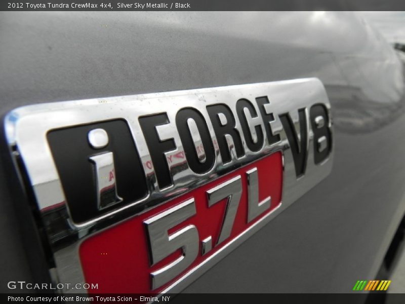 Silver Sky Metallic / Black 2012 Toyota Tundra CrewMax 4x4
