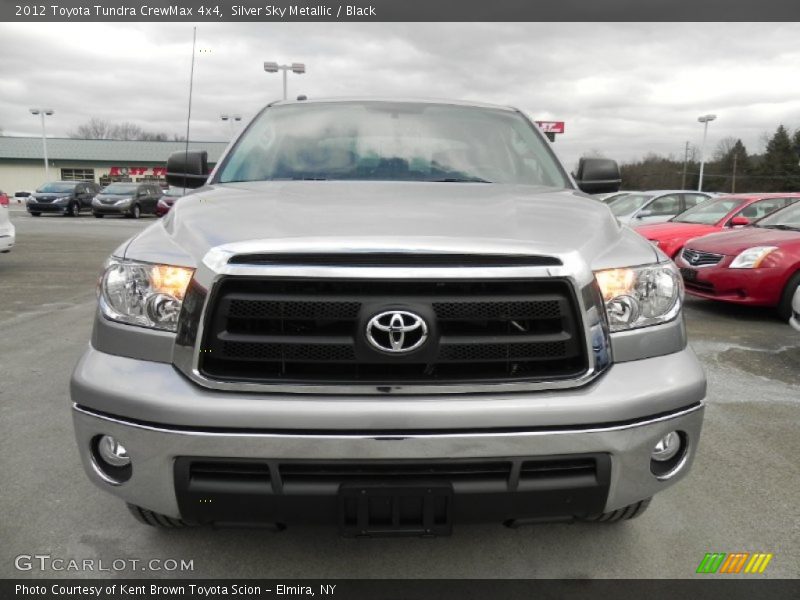 Silver Sky Metallic / Black 2012 Toyota Tundra CrewMax 4x4