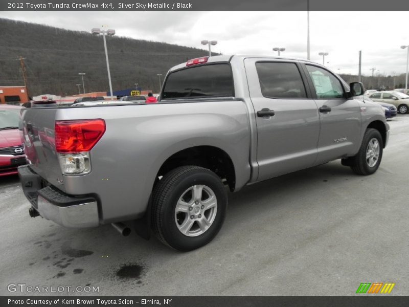 Silver Sky Metallic / Black 2012 Toyota Tundra CrewMax 4x4