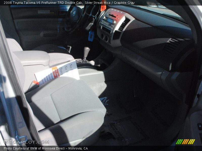 Silver Streak Mica / Graphite Gray 2008 Toyota Tacoma V6 PreRunner TRD Double Cab