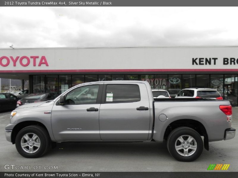 Silver Sky Metallic / Black 2012 Toyota Tundra CrewMax 4x4
