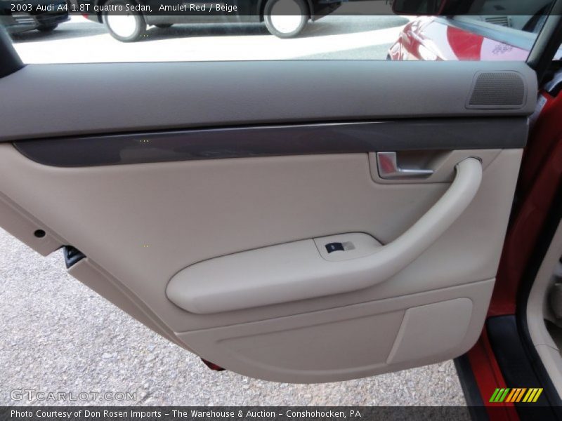 Amulet Red / Beige 2003 Audi A4 1.8T quattro Sedan