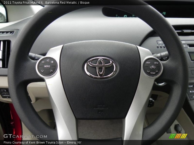 Barcelona Red Metallic / Bisque 2011 Toyota Prius Hybrid II