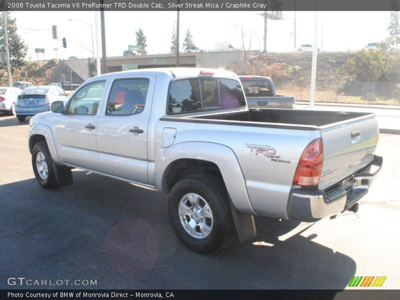 Silver Streak Mica / Graphite Gray 2008 Toyota Tacoma V6 PreRunner TRD Double Cab