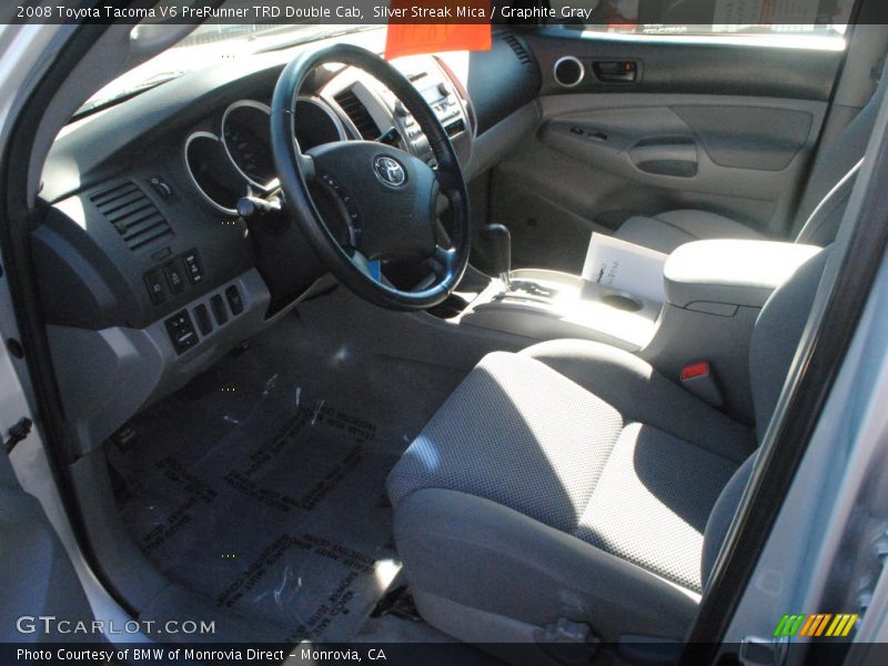 Silver Streak Mica / Graphite Gray 2008 Toyota Tacoma V6 PreRunner TRD Double Cab